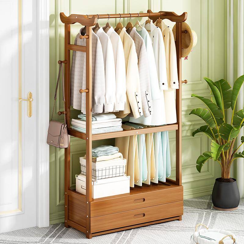 c落床地挂衣架卧室衣帽架头床边放衣TUM服什么临时是隔夜衣收纳s
