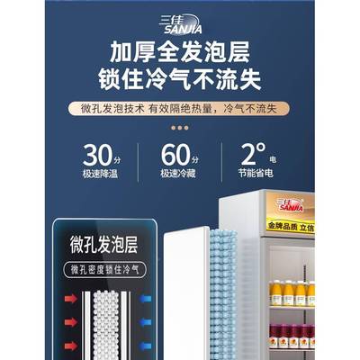 冷藏展示柜饮料超酒市保鲜柜商饭用柜店式冰箱单门冰柜双立门711