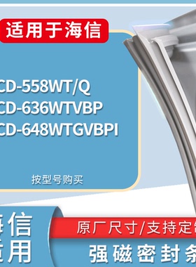 适配海信冰箱BCD-558WT/Q 636WTVBP 648WTGVBPI门密封条磁性胶圈