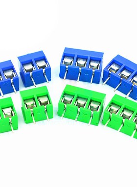 5.08 蓝/绿色 KF301 s接线端子【2/3/4位】 接线柱 2P/3P/4P可选