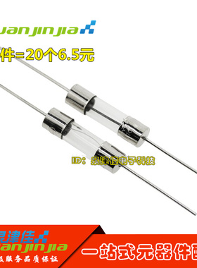 5*20mm带引脚 电磁炉保险管丝保险管250V 1A2A3A4A5AR6A6.3A8A10A