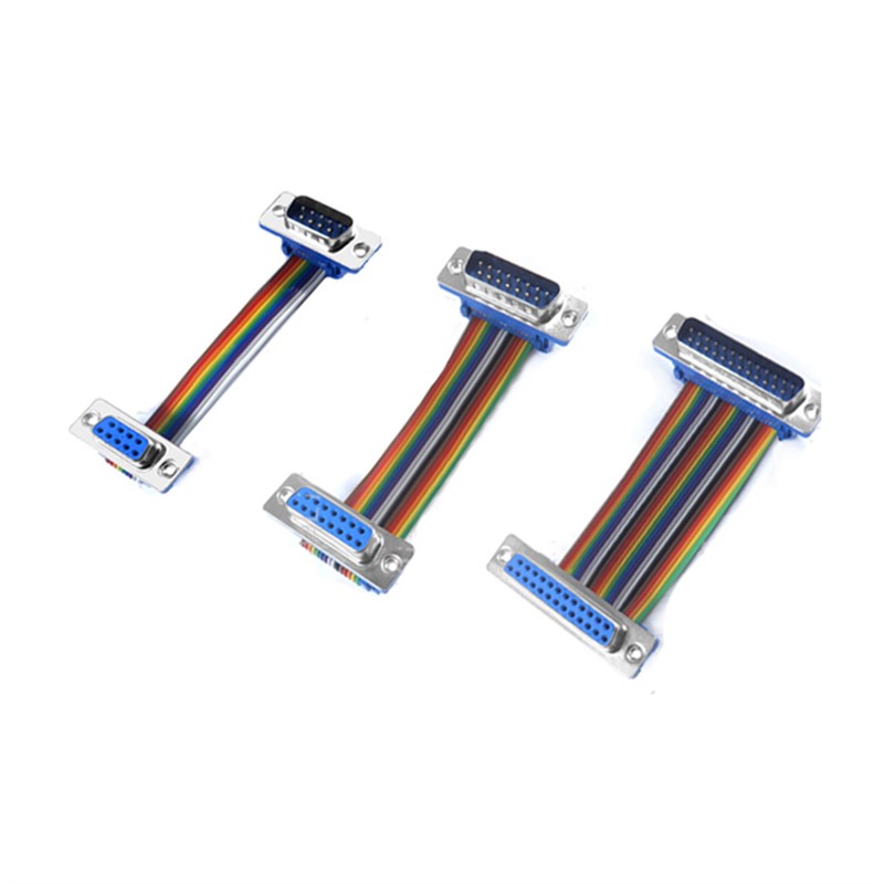 RS-232 DB9/15/25/37P公对母延长线 DIDC彩排线连接线com口转接线