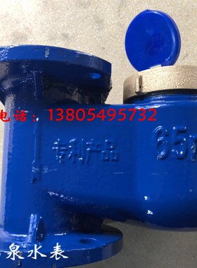 旋翼式DN5065 80 100 2寸4寸立式法兰水表 冷水 热水竖式立式水表