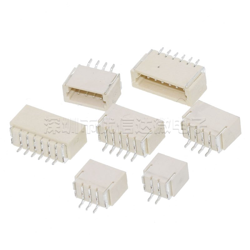 接插件SH1.0间距 卧贴2A 3/4/5/6/7/8/9/10/11/12/16PIN卧式贴片