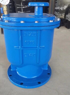 不锈钢法兰丝扣角型防水锤速复合式CARX自动单口P41X双孔排气阀