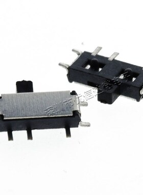 7脚拨动开关MSK12C02卡槽 带杠  卧式小拨动 迷你滑动动开关