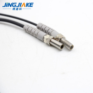 M4微型对射激光传感器BJT04 20N聚光型对照红外光电开关可见红光