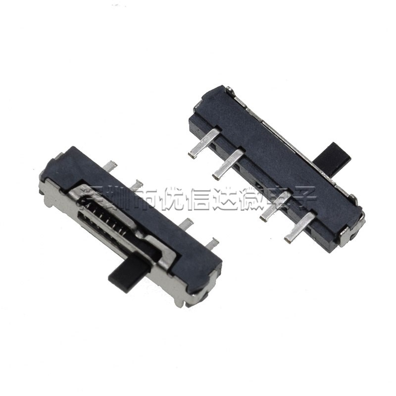 MSK13D18贴片小拨动四脚2档 三档左右复位回位微动开关迷你型MSS