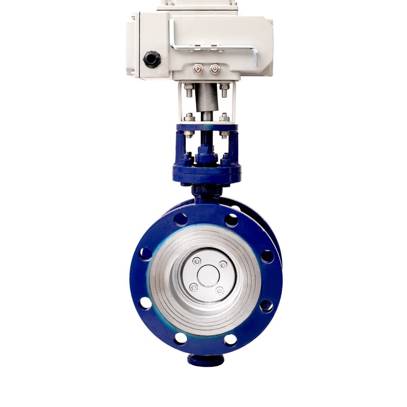 远恩D943H-16C电动硬密w封法兰蝶阀不锈钢耐高温三偏心硬密封蝶阀