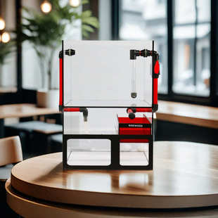 久物桌面鱼缸小型超白生态免换水自循环方缸一体式底滤鱼缸溪流缸