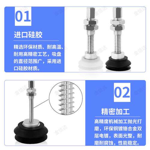 SMC工业机械手重载真空吸盘座支架ZPT-40/50/63/80/100/125HB吸嘴