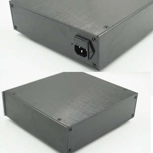 直销216前级功放 全铝机箱 铝合金机壳 电源外壳 前银后黑