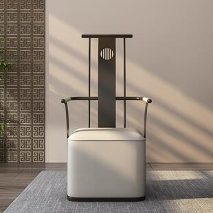 茶桌专用椅子太师椅中式茶凳围椅轻奢茶椅子高端泡茶主人椅官帽椅