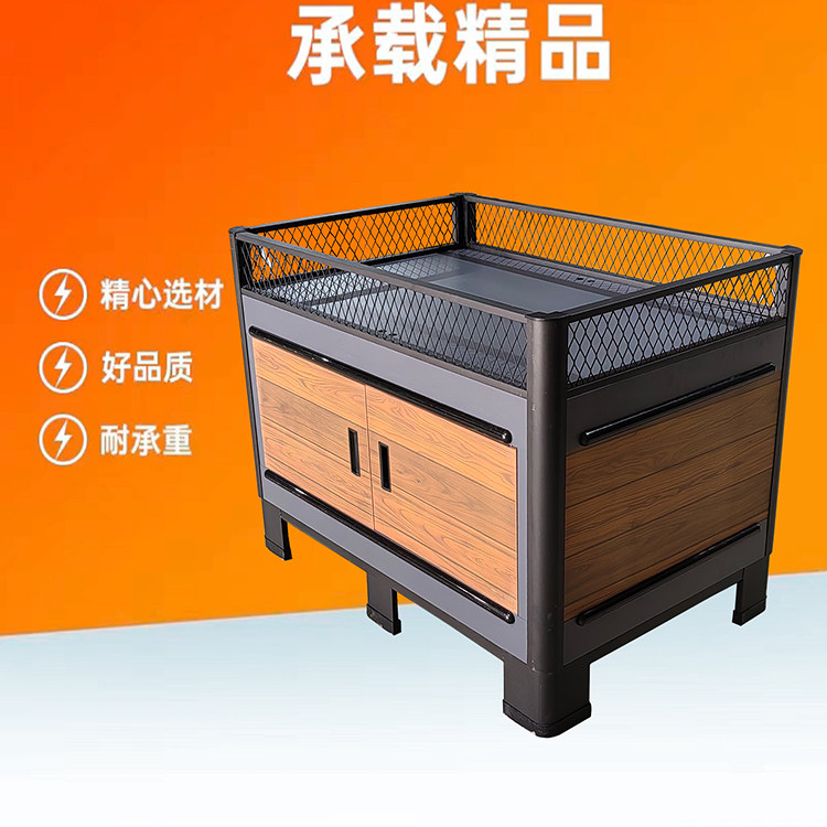 超市促销花车展示架洗化服装母婴药店饮品货架中岛陈列货架促销台