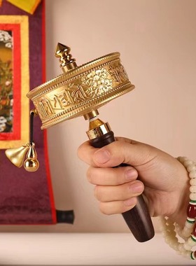 铜单层浮雕家用摆件金色民族风