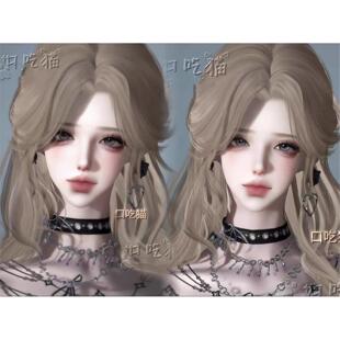 口吃猫 美丽坏女人 自带大胸御姐体型 逆水寒手游捏脸女通用 原版