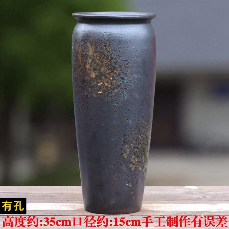 大号陶瓷花盆透气多肉绿植盆悬崖老桩高筒九尾狐专用细高特大花盆