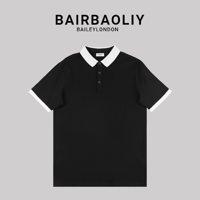 BAIRBAOLIY男士短袖polo衫2025年新款商务休闲春夏季男装百搭上衣