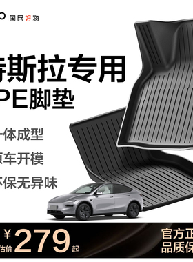 爱国者TPE汽车脚垫适用于特斯拉Model 3model Y焕新y 3脚垫专用