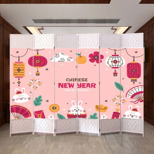 新款简约现代屏风隔断客厅卧室房间办公室可折叠移动W玄关装饰墙