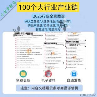 2025图解100个产业链新版大行业全景图谱资料分析报告持续更新