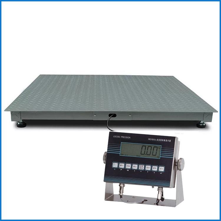 防爆电子地磅2000kg化工区域用本安型防爆地磅EX-2T防爆电子平台