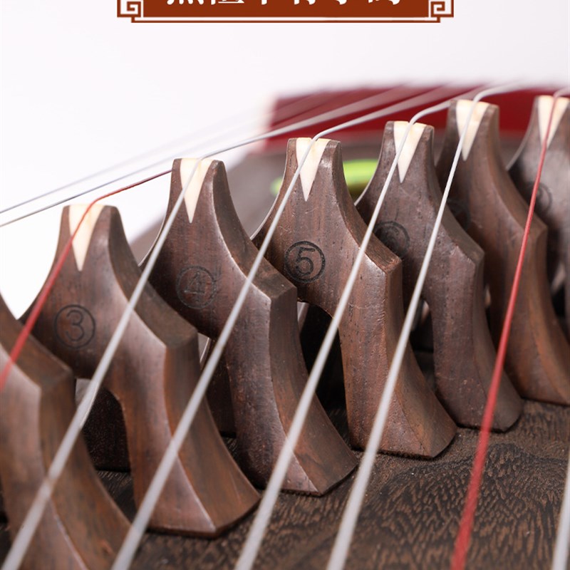 古筝筝码单个配件古筝琴码整套敦煌通用防滑送摆放示意图雁柱