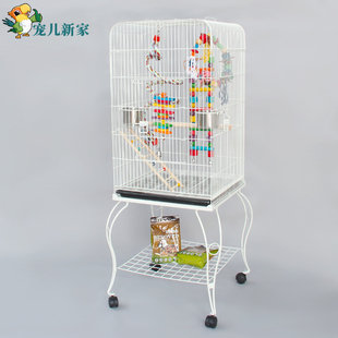 豪华欧式大型鹦鹉笼 鸟笼子 金属特大号别墅养殖笼八哥玄凤繁殖笼