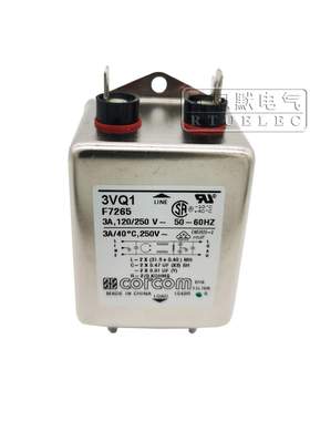 3EQ3 6609048-2 F7259     CORCOM  TE 电源滤波器
