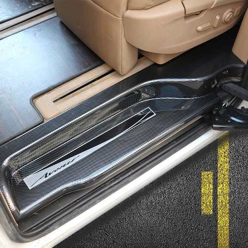 适用别克gl8碳纤维全包连体门槛条迎宾踏板GL8ES28T商务车内饰