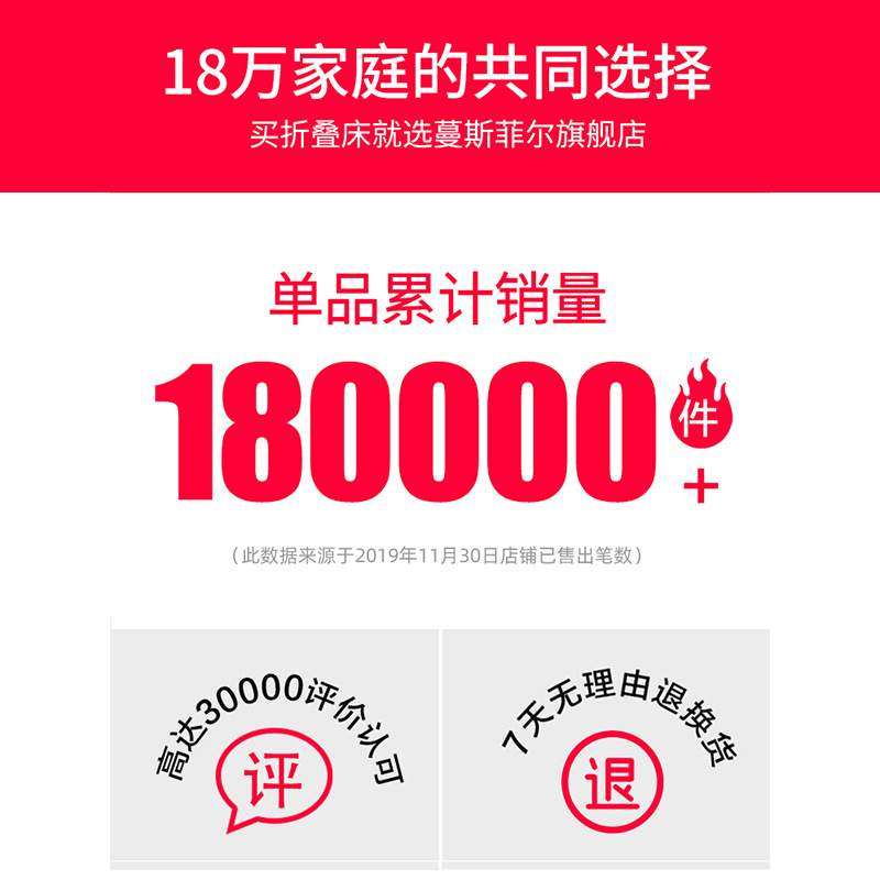 蔓斯菲尔折叠床单人午休床简易办公室躺椅午睡床成人行军床陪护床