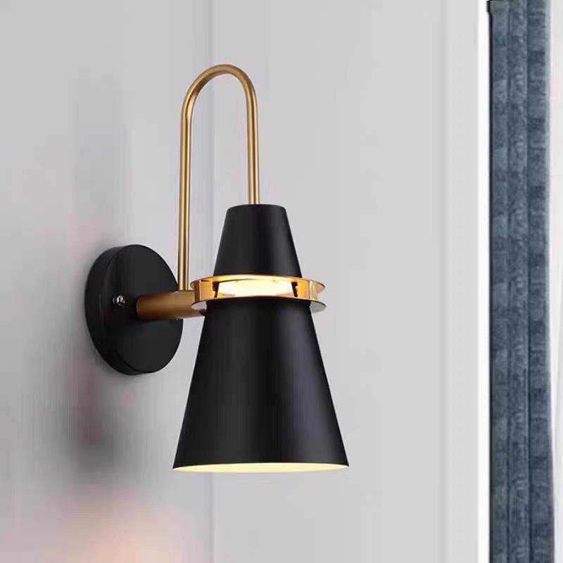 简约个性北欧LED床头壁灯书房客厅卧室玄关壁灯具长号角装饰灯饰