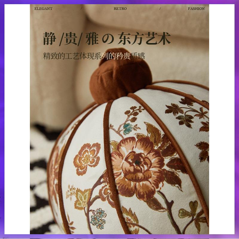 ⇘蜡笔派「国画花鸟系列」花蔓枝条抱枕复古中国风客厅沙发靠枕