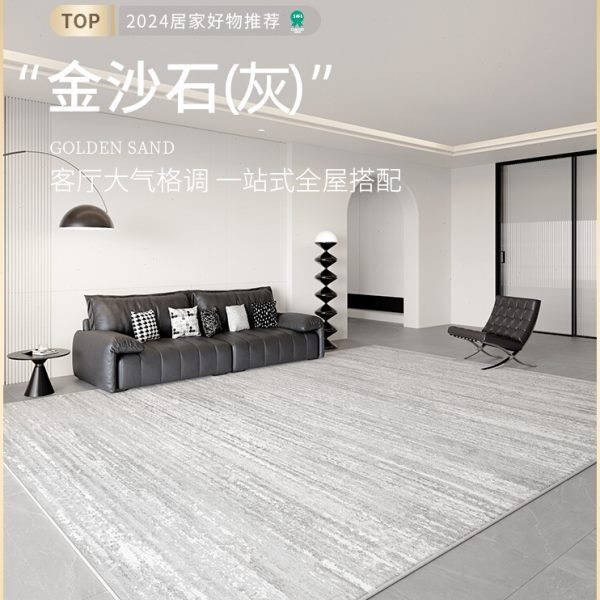 家用现代简约卧室地垫免洗轻奢高级地毯客厅新款沙发茶几可擦2024