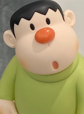 胖虎手办公仔落地摆件支架家居客厅电视柜酒柜玄关乔迁送礼物装饰