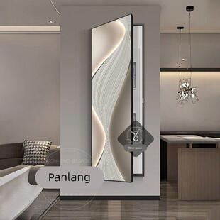 轻奢抽象电表箱装饰画大尺寸遮挡配电箱总开关电闸窄长条竖版挂画