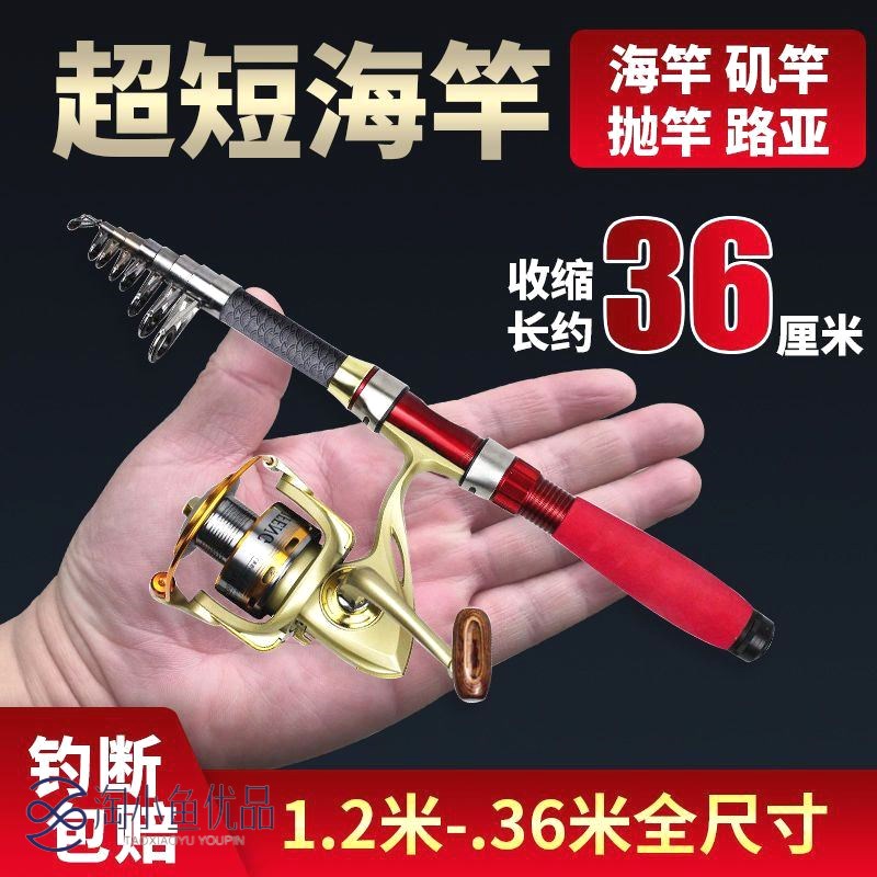 超短海竿套装迷你抛竿海杆超硬矶竿远投竿路亚竿海钓竿江竿特价