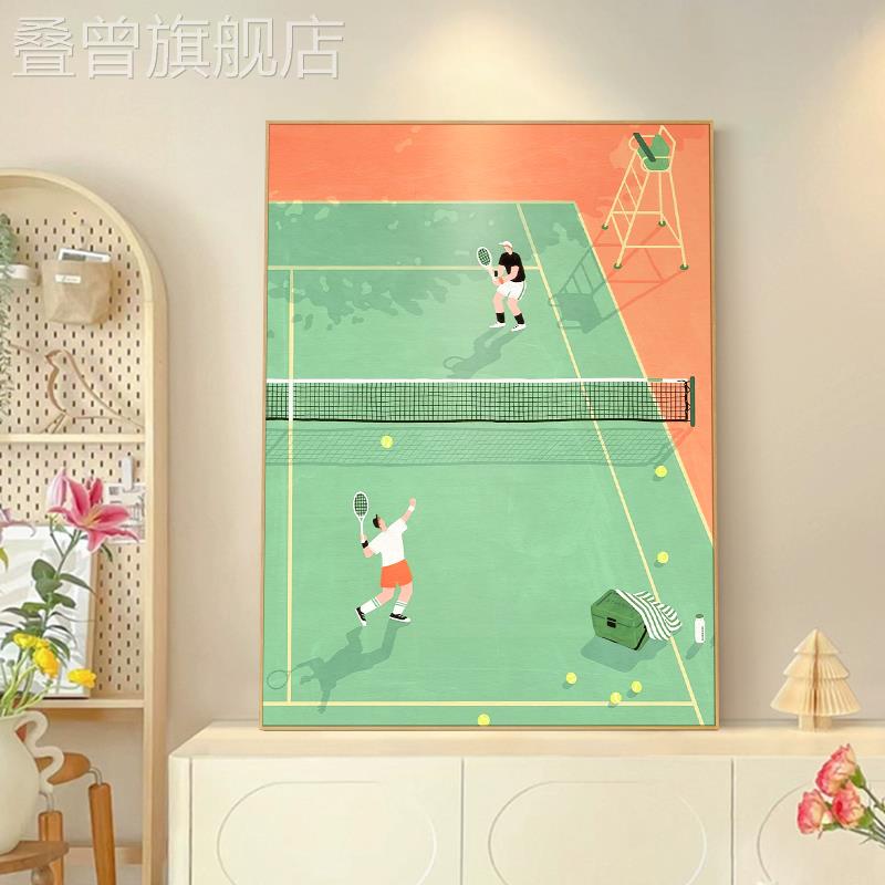 快乐运动Happy Sports 客厅沙发休闲挂画玄关走廊写意人物装饰画图片