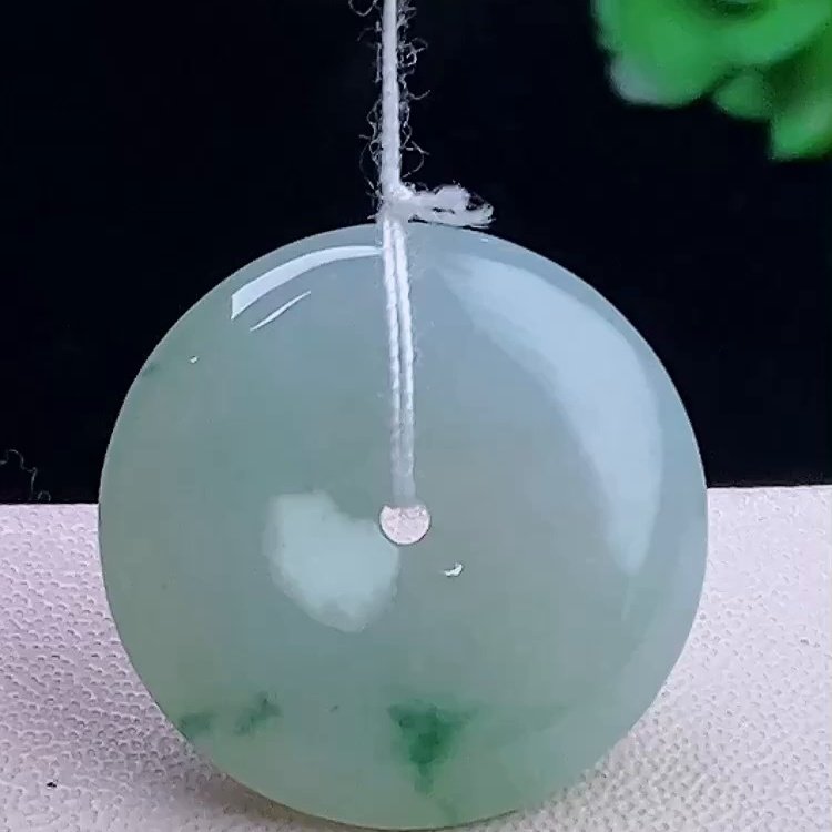 缅甸翡翠平安扣玉吊坠天然玉石A货冰种飘花正品证书高档礼物0109,珠宝/钻石/翡翠,颈饰,淘宝优惠券,粉丝福利购,淘宝优惠卷