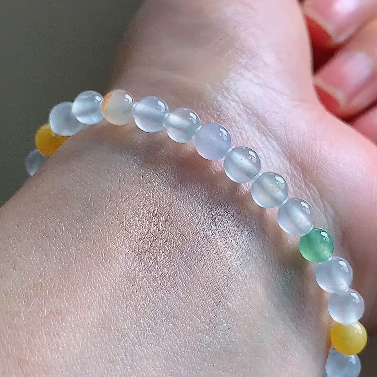 缅甸翡翠手串玉手串天然玉石A货