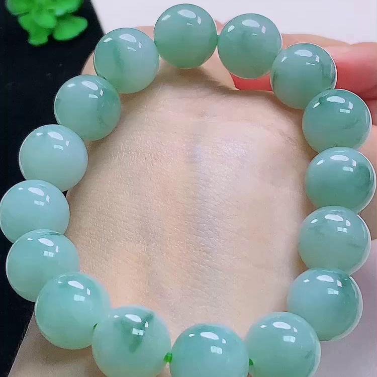 缅甸翡翠手串玉手串天然玉石A货