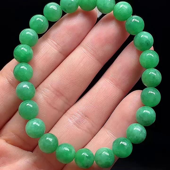 缅甸翡翠手串玉手串天然玉石A货