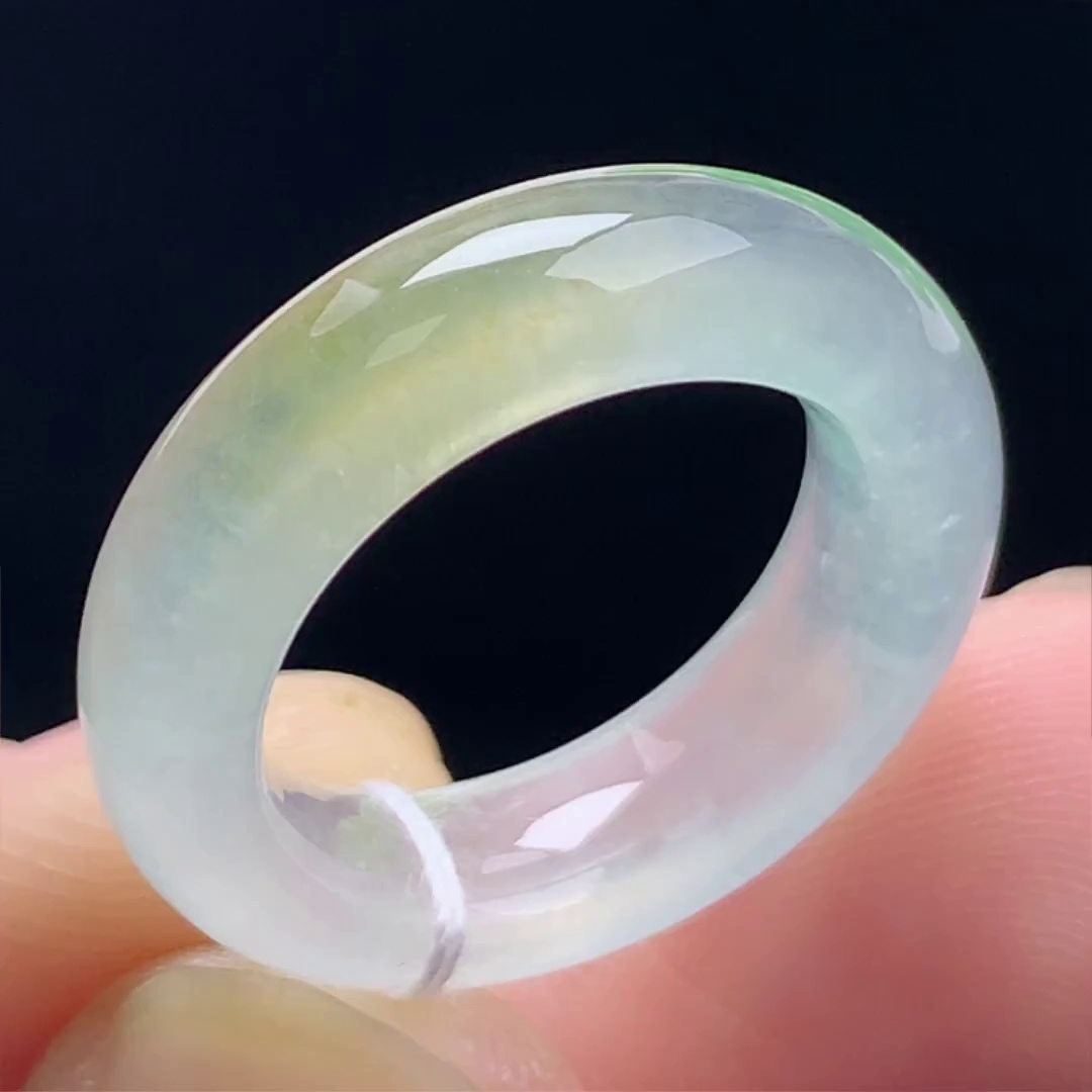 缅甸翡翠戒指玉戒指天然玉石A货