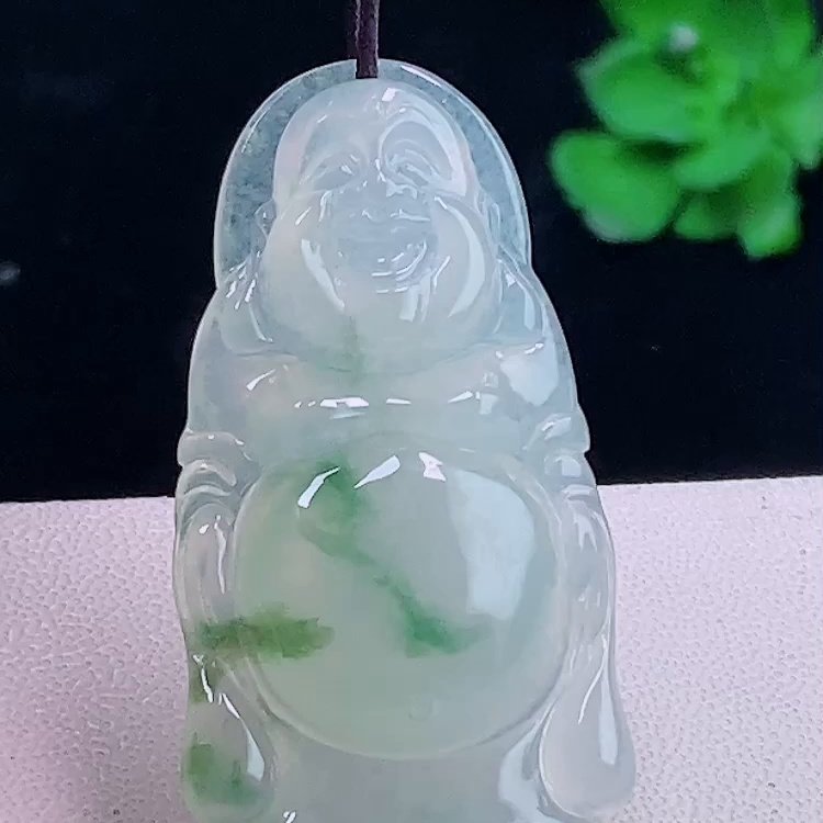 缅甸翡翠逍遥佛玉吊坠天然玉石A货冰种飘花新款老坑证书礼物0110,珠宝/钻石/翡翠,颈饰,淘宝优惠券,粉丝福利购,淘宝优惠卷