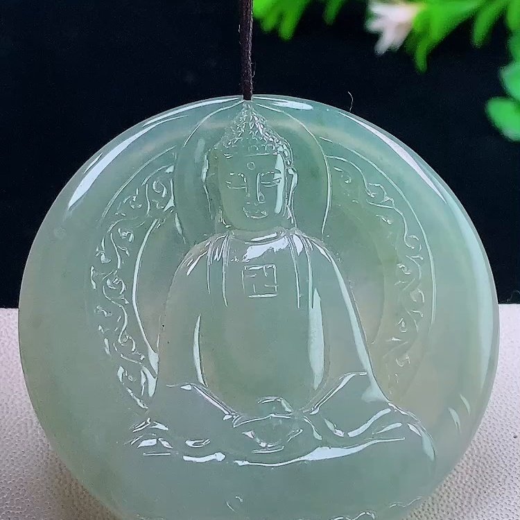 缅甸翡翠大日如来玉吊坠天然玉石A货冰种证书高档正品礼物0116,珠宝/钻石/翡翠,颈饰,淘宝优惠券,粉丝福利购,淘宝优惠卷