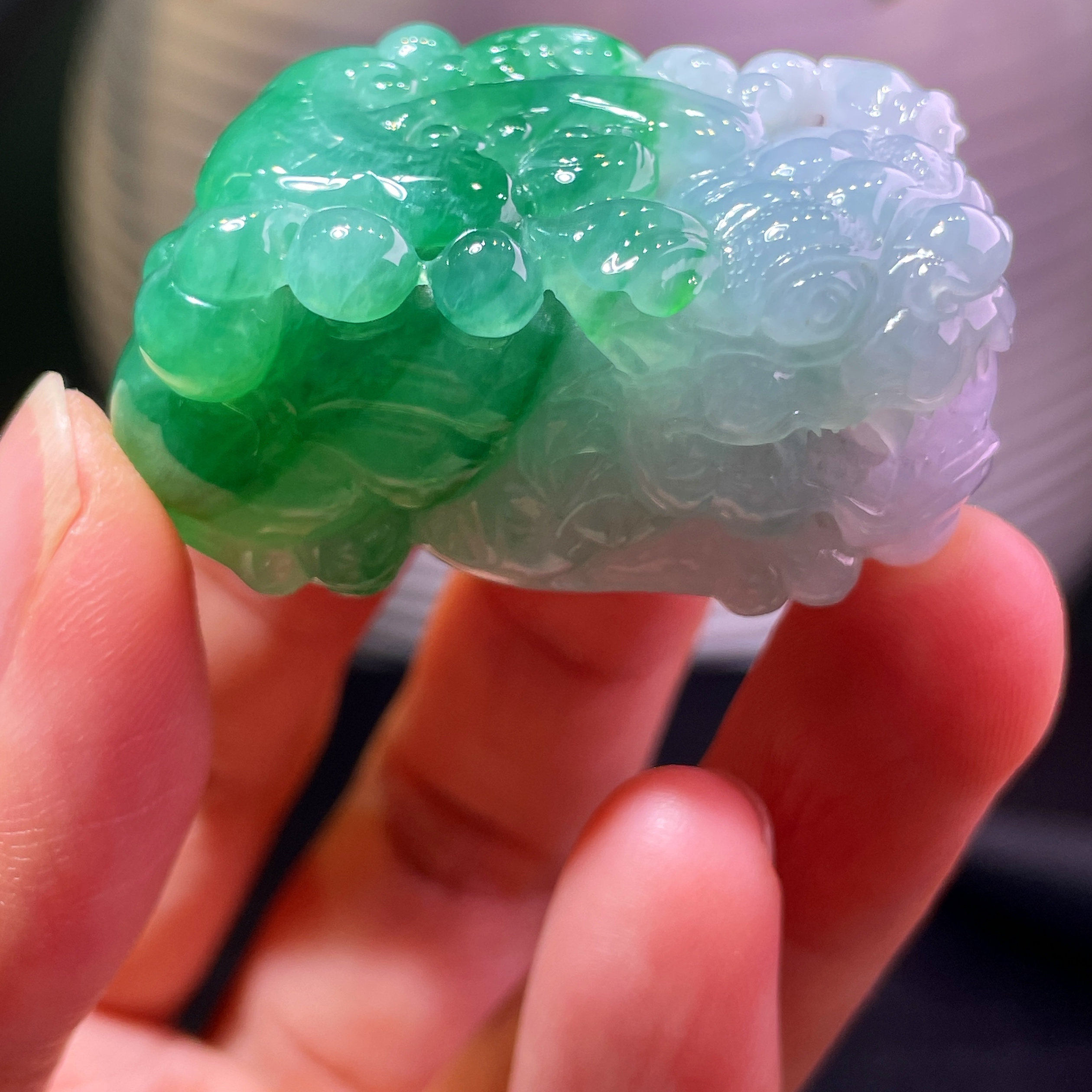 缅甸翡翠貔貅玉吊坠天然玉石A货冰糯种辣绿证书老坑正品高档0530