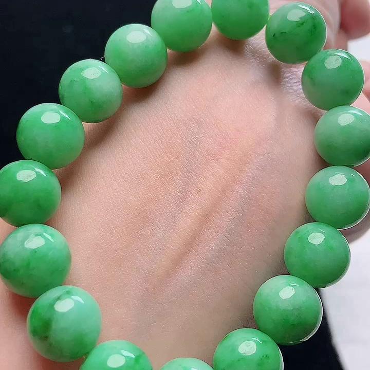 缅甸翡翠手串玉手串天然玉石A货