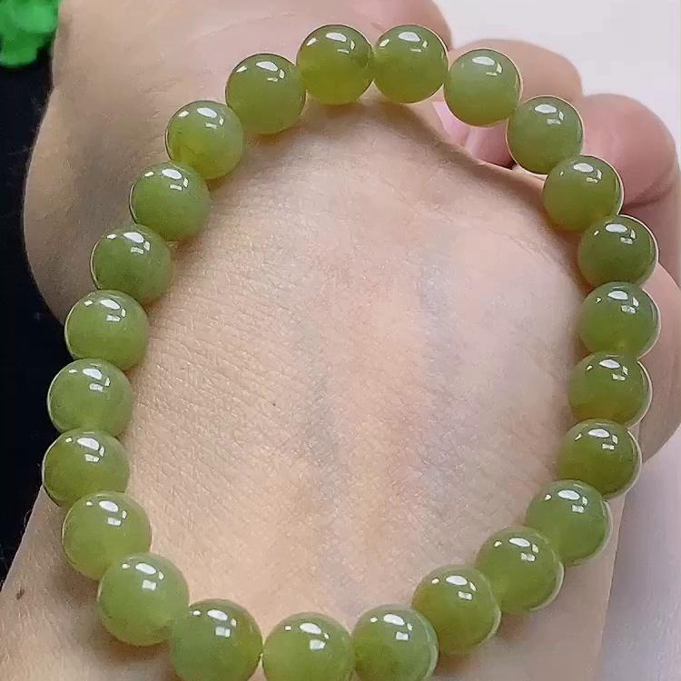 缅甸翡翠手串玉手串天然玉石A货