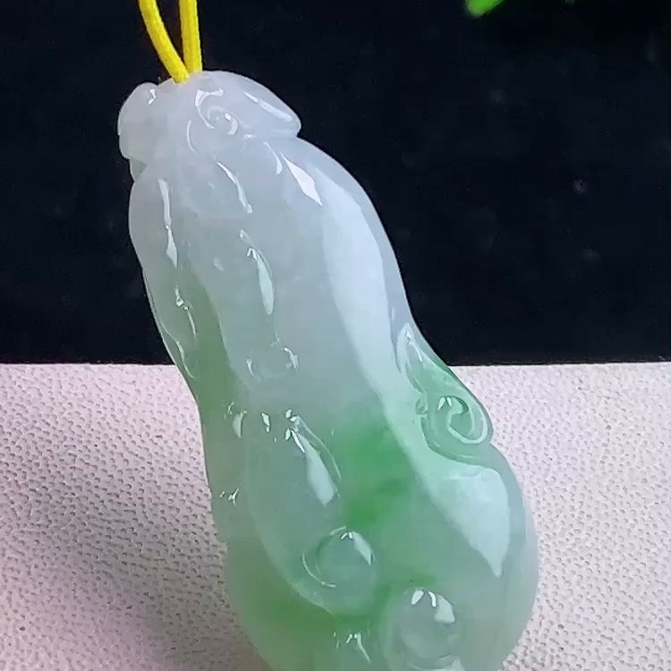 缅甸翡翠佛手玉吊坠天然玉石A货冰种老坑高档证书新款正品1227