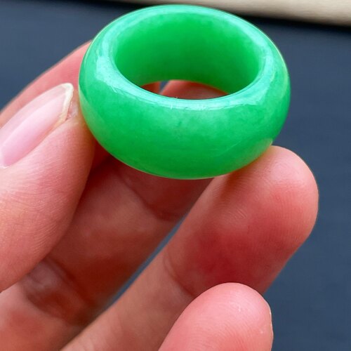 缅甸翡翠指环玉指环天然玉石A货